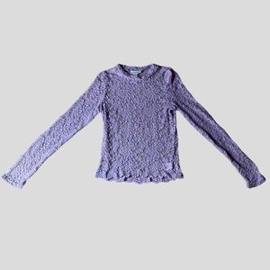 Junior’s ReVamped Lace Long Sleeve Top